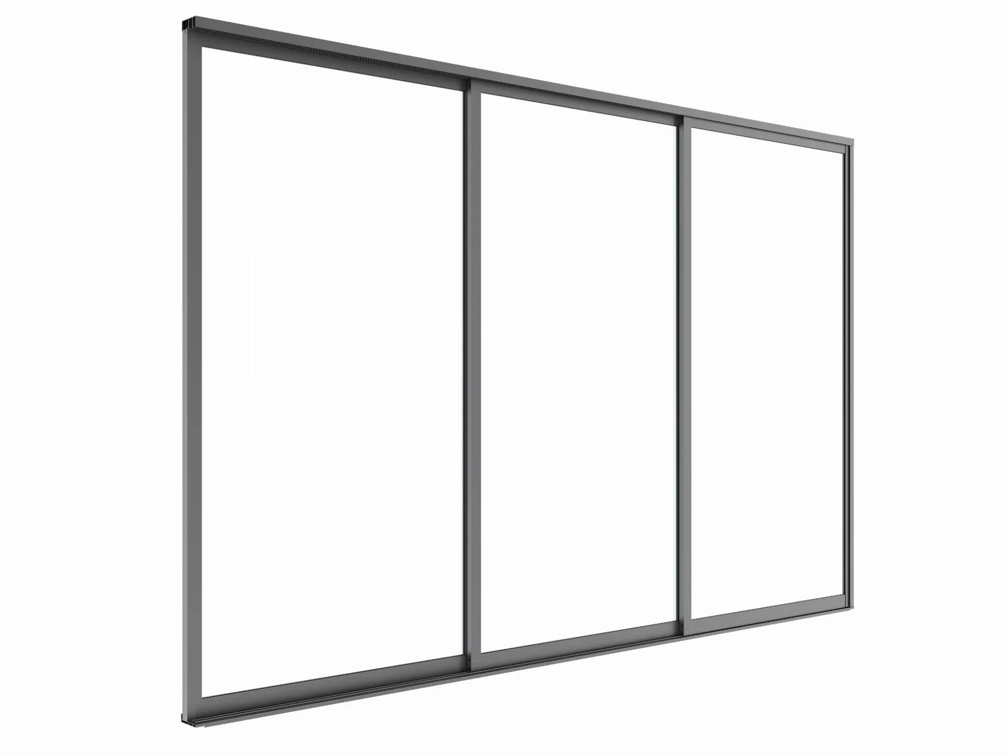 Drzwi przesuwne S8 LUXE 270x238cm do 3m antracyt - zdjęcie 10