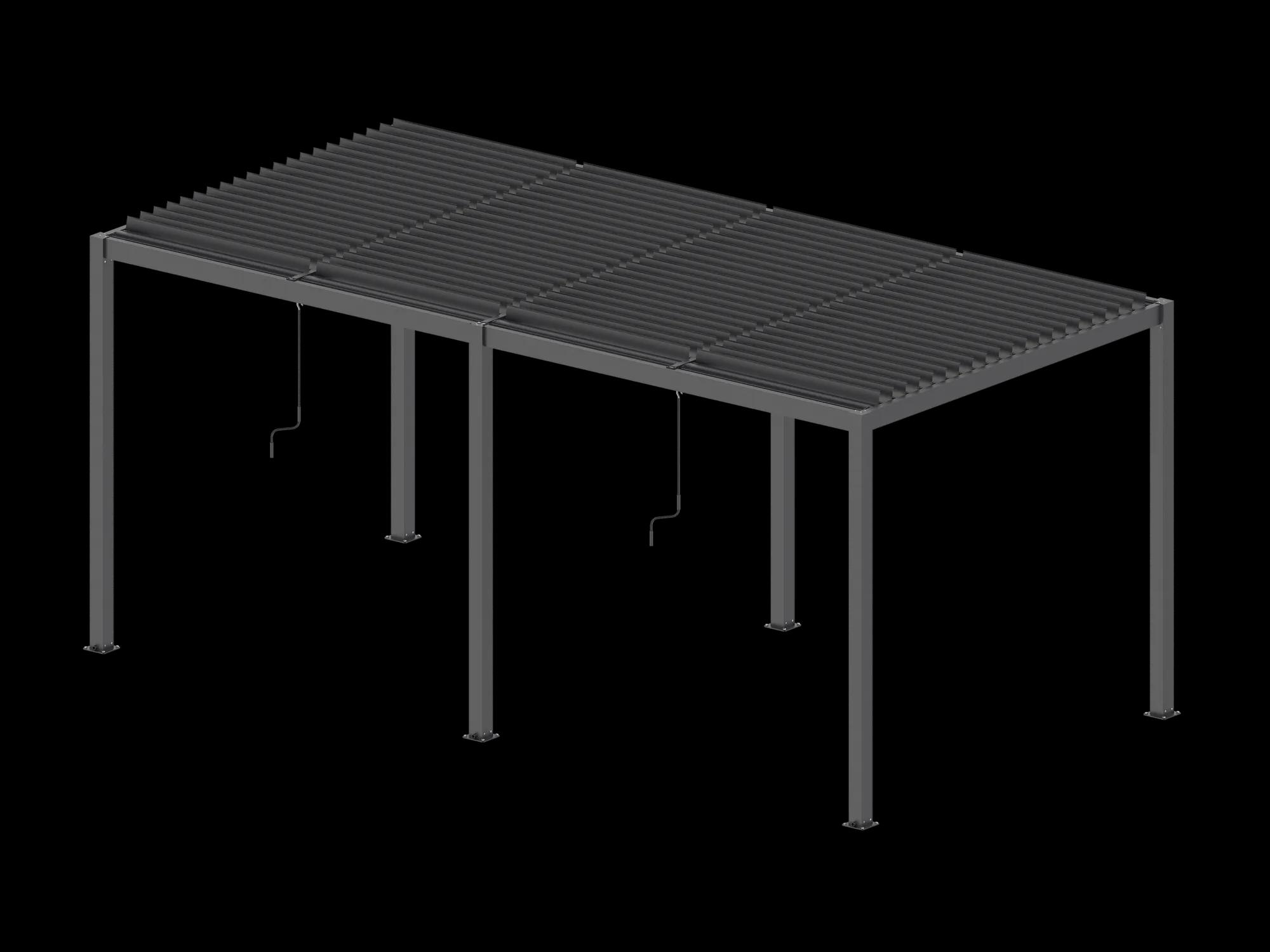 Pergola tarasowa Luxe 5.8 x 3 m antracytowa z LED - zdjęcie 6