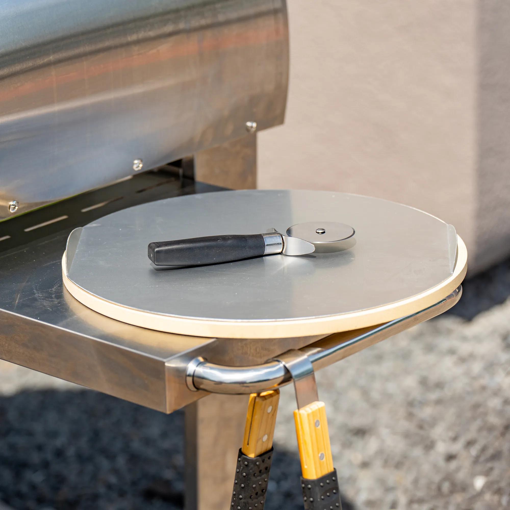 Kamień do pizzy AE501 z aluminiową tacką - zdjęcie 3