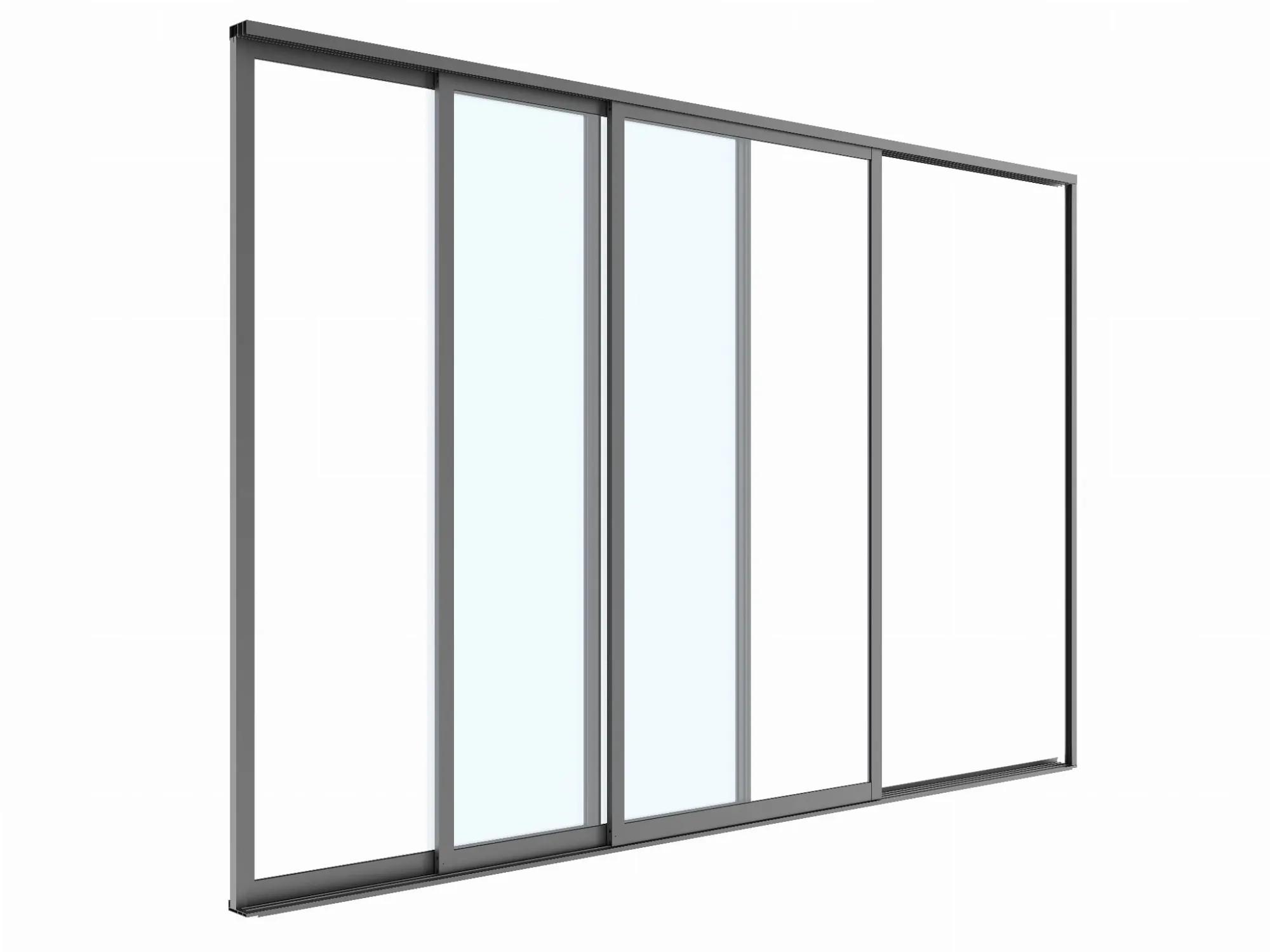 Drzwi przesuwne S8 LUXE 370x238cm do 4m antracyt - zdjęcie 10