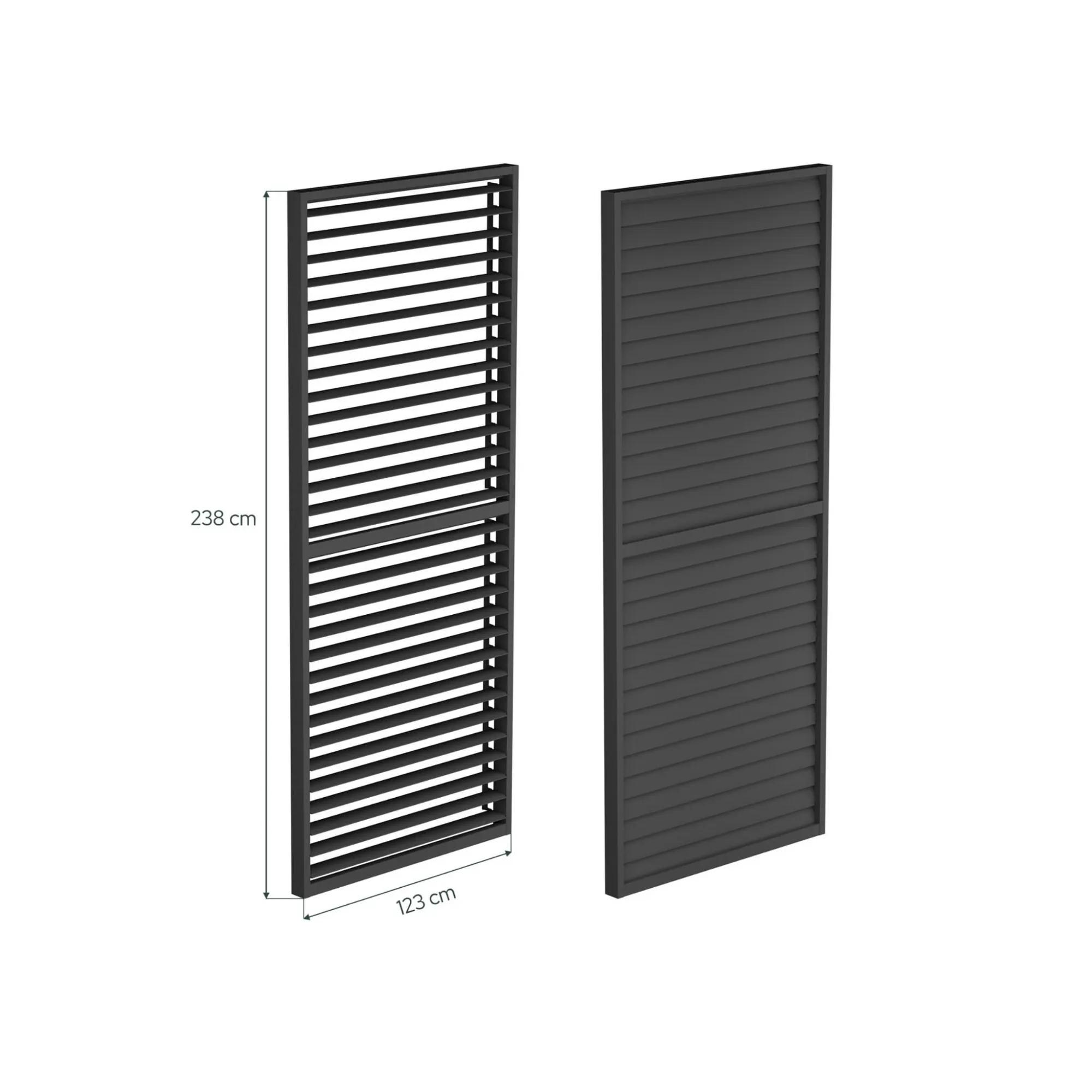 Panel żaluzjowy (R) LUXE 123x238cm do 4m antracyt - zdjęcie 2