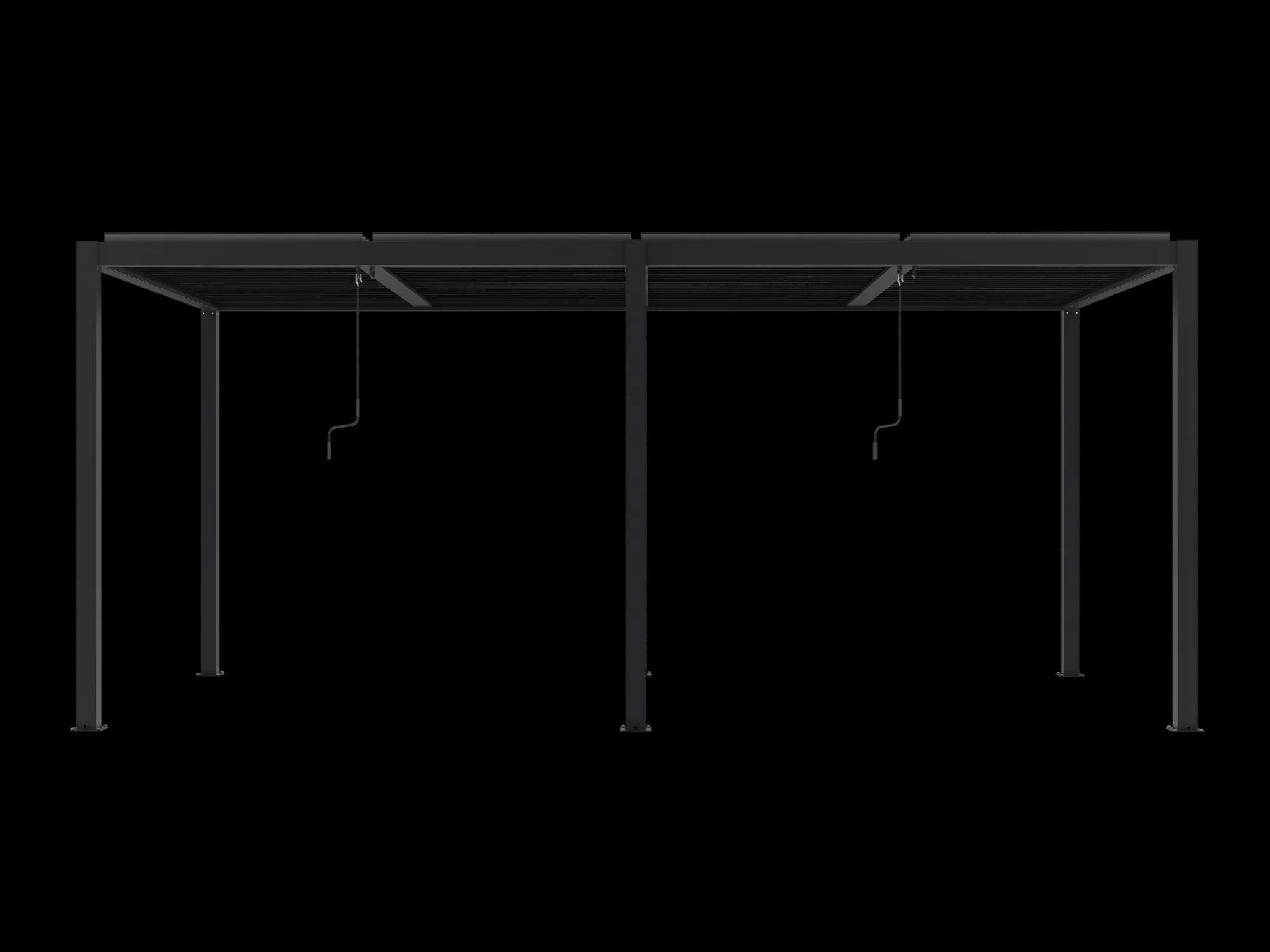Pergola tarasowa Luxe 5.8 x 4 m antracytowa z LED - zdjęcie 8