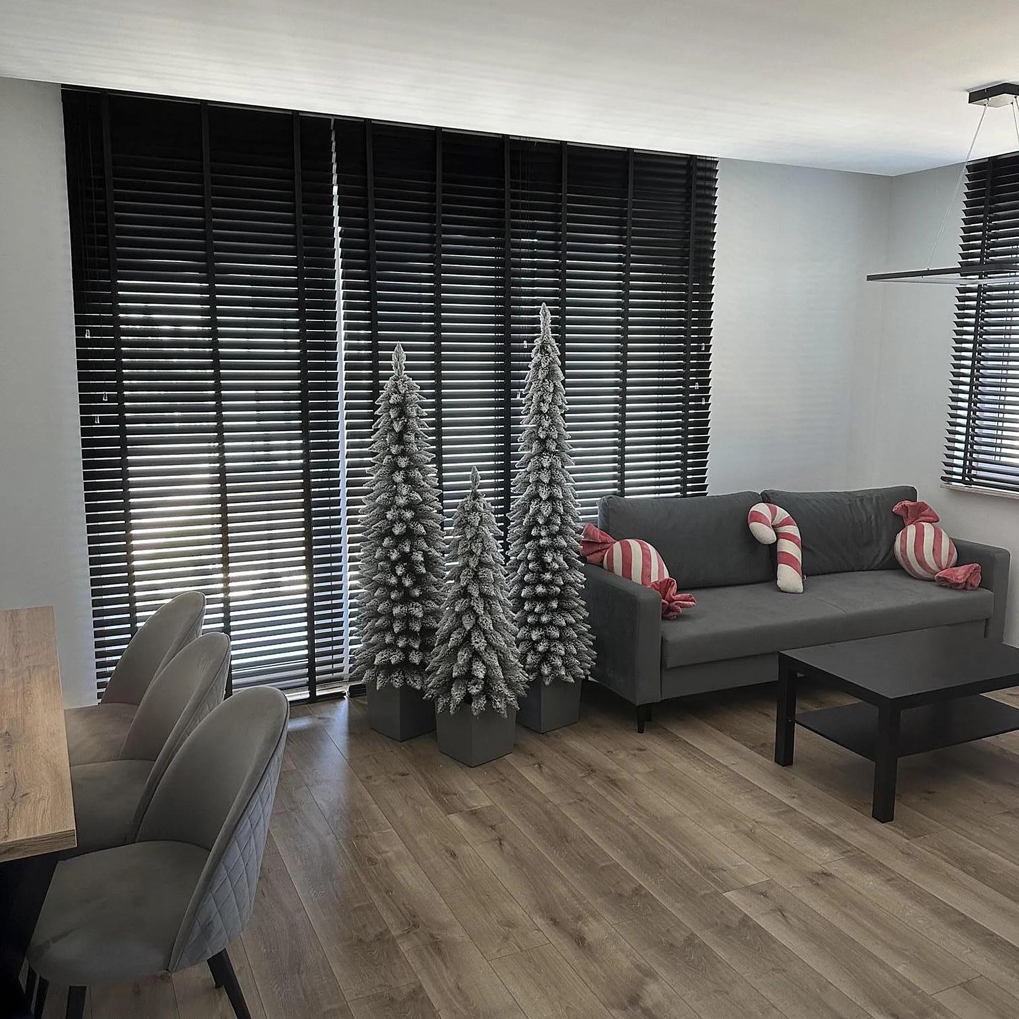 Choinka sztuczna świerk zakopiański ośnieżony Super Slim + Box 160 cm - zdjęcie 3