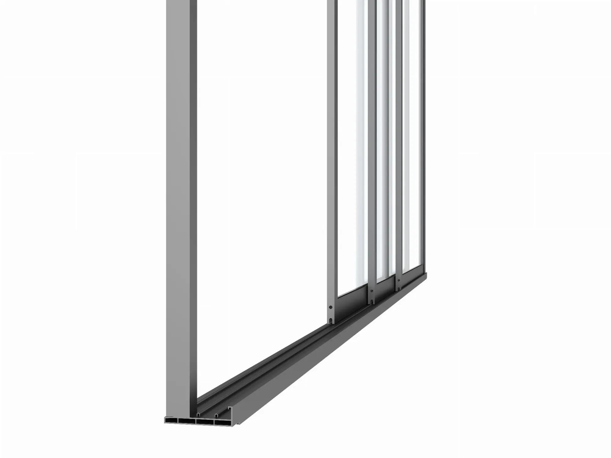 Drzwi przesuwne S8 LUXE 370x238cm do 4m antracyt - zdjęcie 13